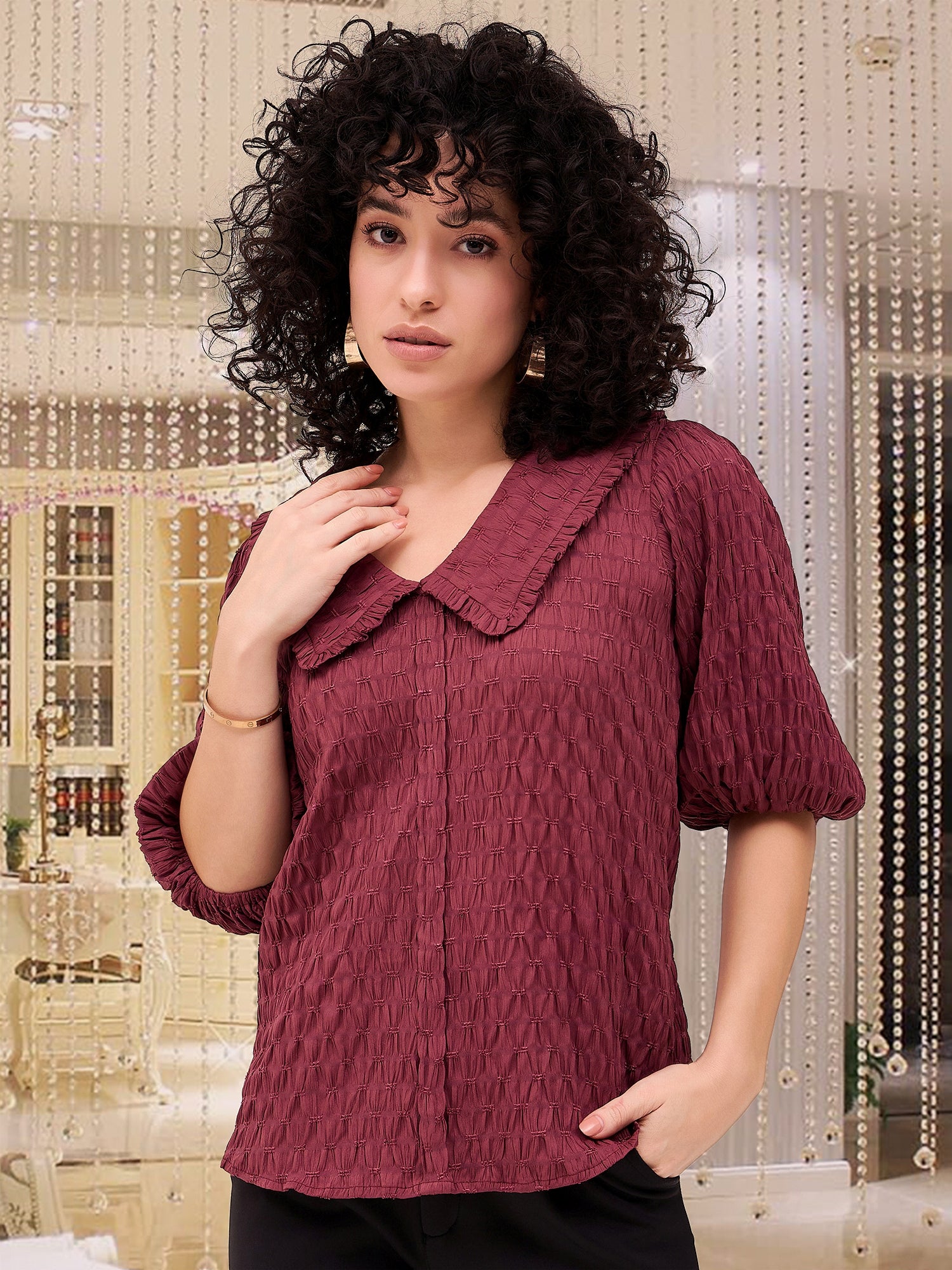 Wine Textured Top