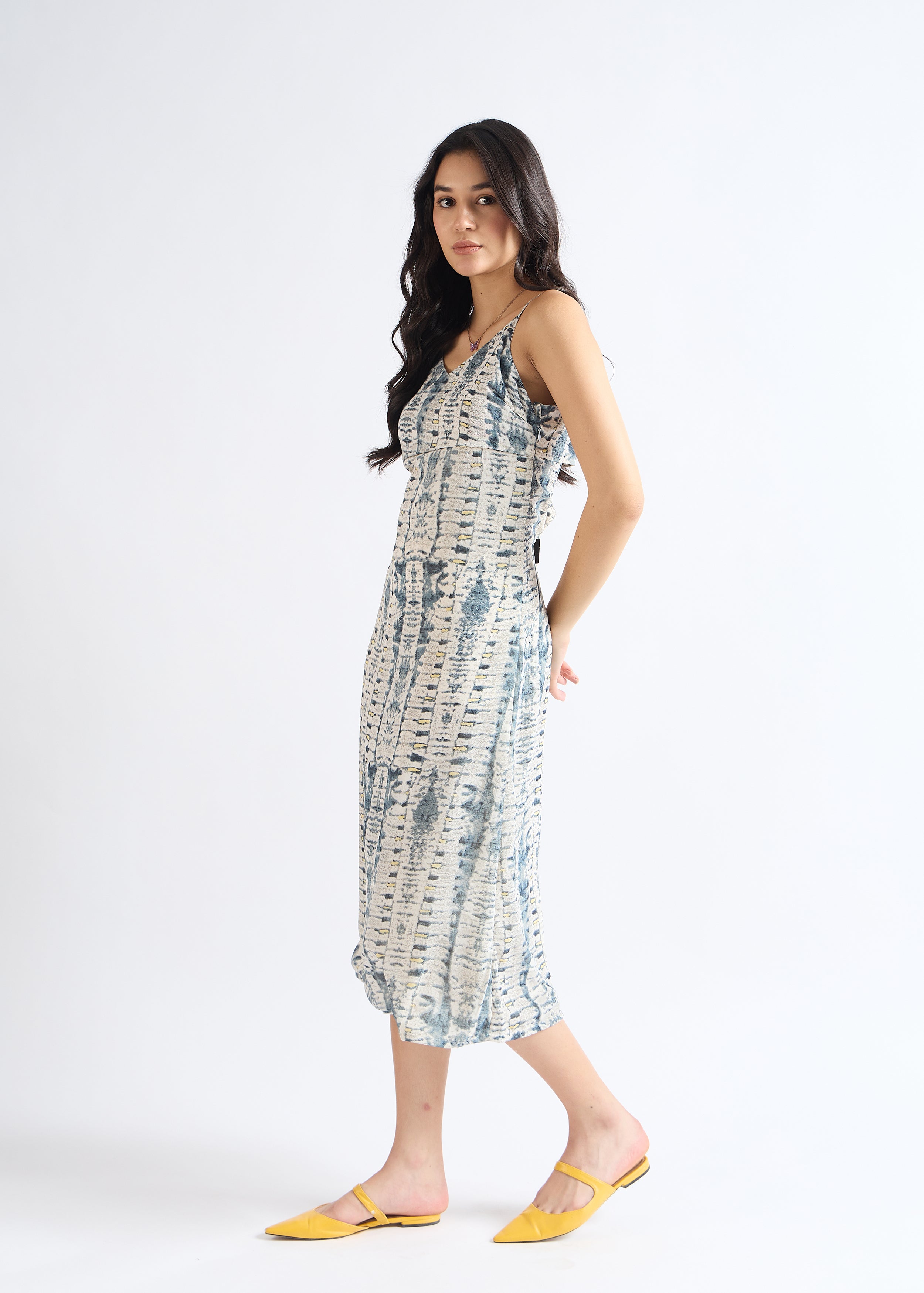 Blue Bayoux Tie-Dye Delight A-Line Dress