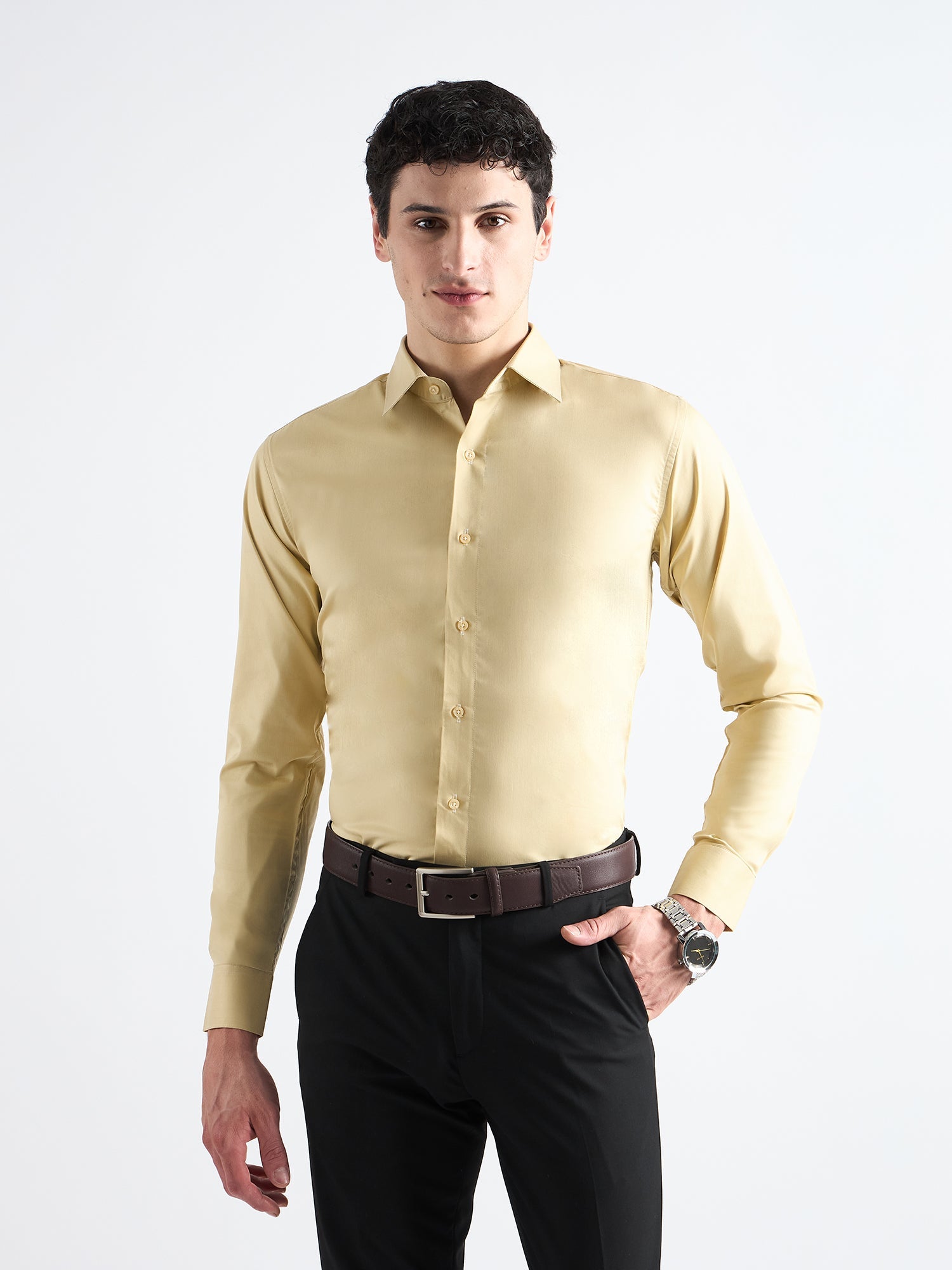 Star Dust  Twill Stretch Cotton Shirt