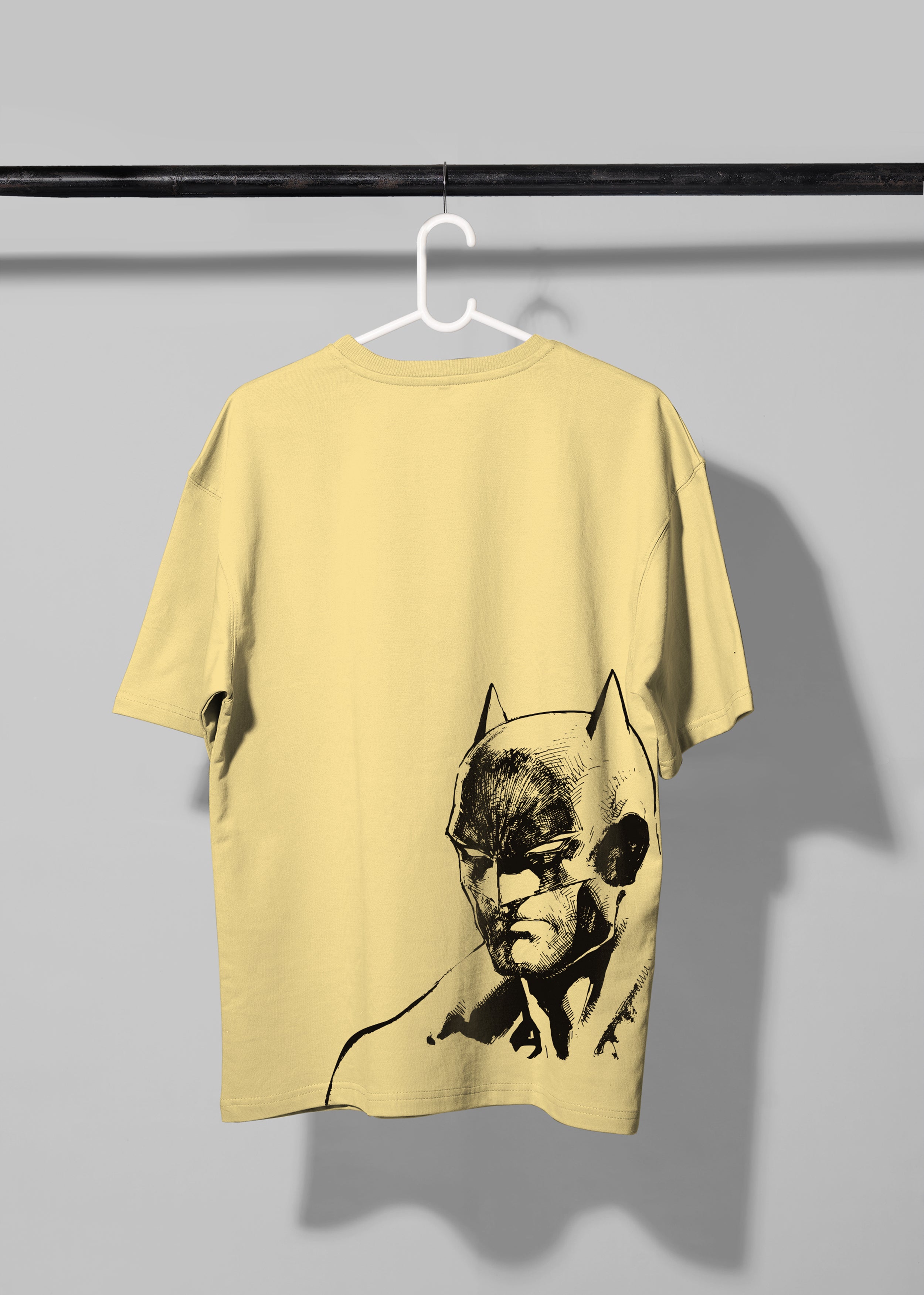 Popcorn Oversized T-shirt with Batman on back