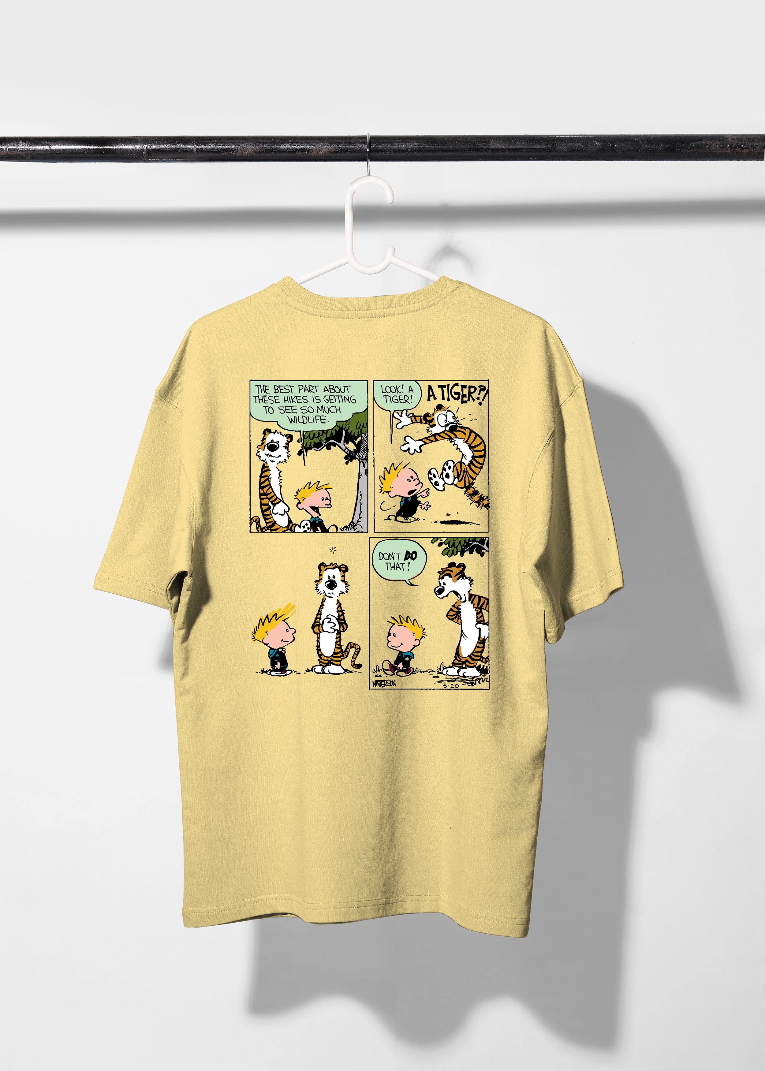 Popcorn Oversized T-shirt with Comic Style Graphic